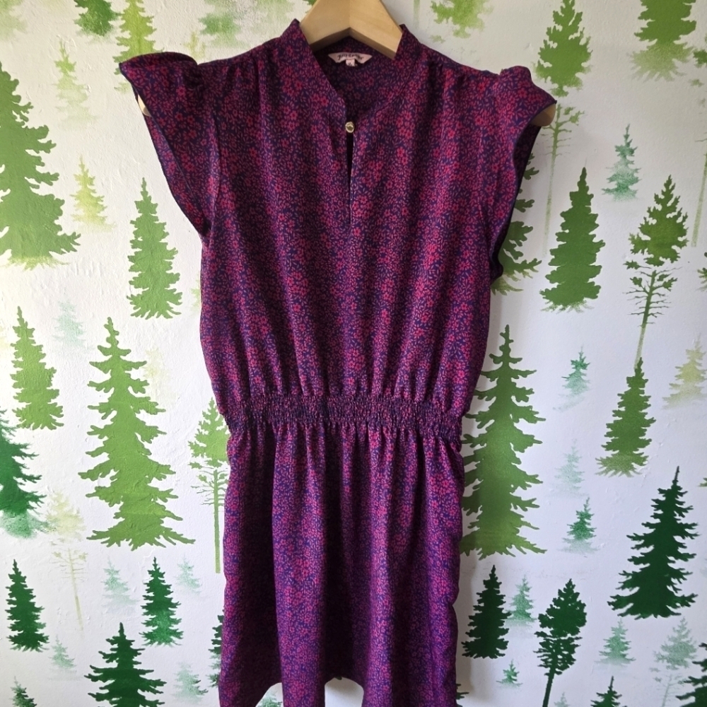 Juicy Purple and Pink Floral Patterned Dress